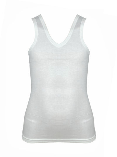 Alphabet Boys Vest White 6 Pack (5/6yrs)