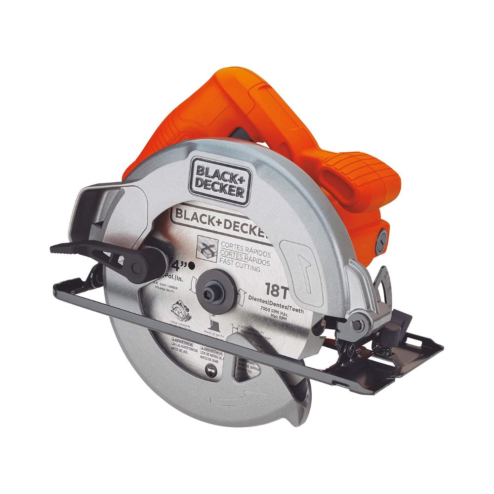 1400W 184mm Sierra Circular Saw with Bevel Angle Cutting with 18 Tooth Saw Blade