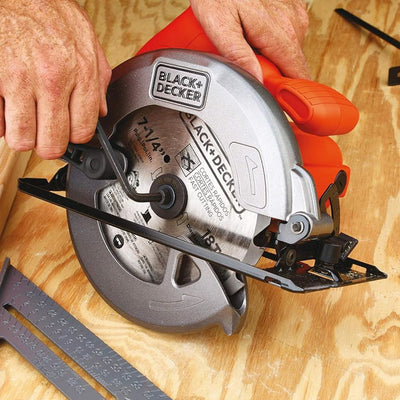 1400W 184mm Sierra Circular Saw with Bevel Angle Cutting with 18 Tooth Saw Blade
