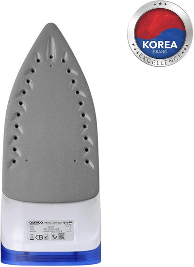 1800W Steam Iron with Non-Stick Soleplate, Self Clean, Spray & Steam Function Korean Technology Light Blue