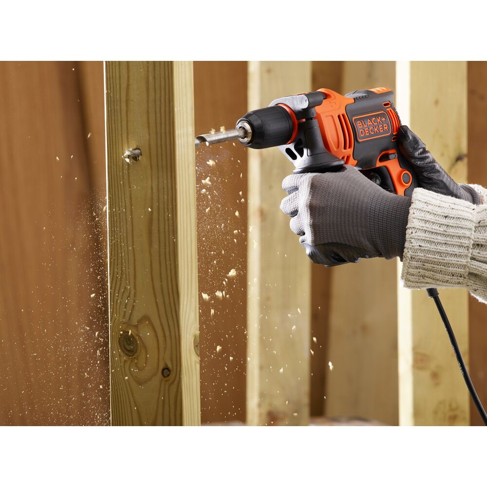 Brown Box Hammer Drill With Variable Speed And Single Gear Ideal For Wood, Metal And Masorny Drilling