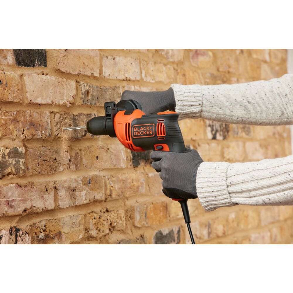 Brown Box Hammer Drill With Variable Speed And Single Gear Ideal For Wood, Metal And Masorny Drilling