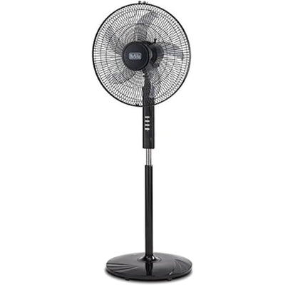 16 Inch Pedestal Stand Fan - Black