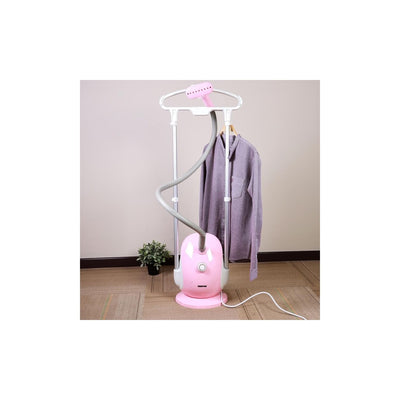 Geepas 1800W Garment Steamer - Auto Off Adjustable Poles, 3 Steam Levels, Overheat & Thermostat Protection, 1.7L Water Tank, 45s Heat Time | 2-Year Warranty