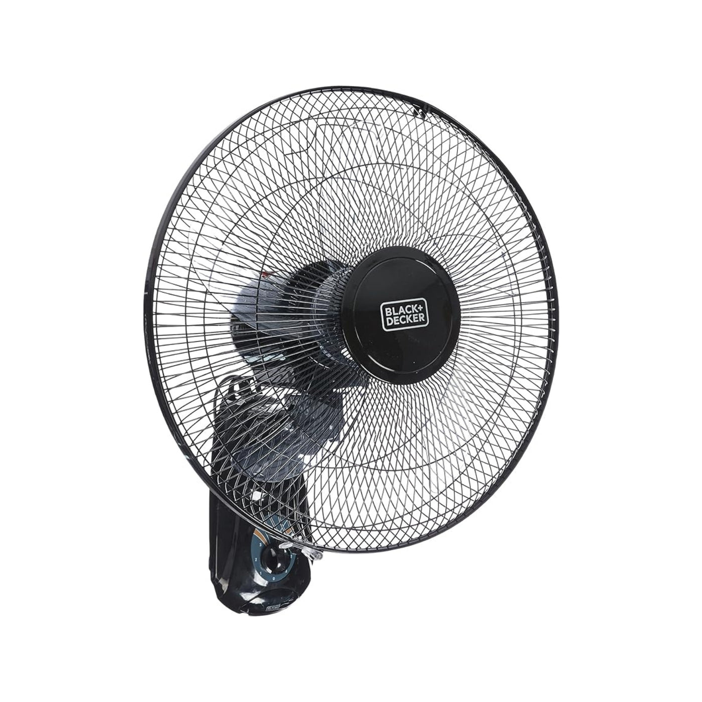 55 W 16 Inch 3 Speed Wall Fan, Black