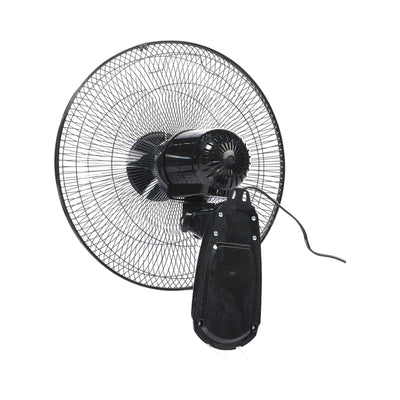 55 W 16 Inch 3 Speed Wall Fan, Black