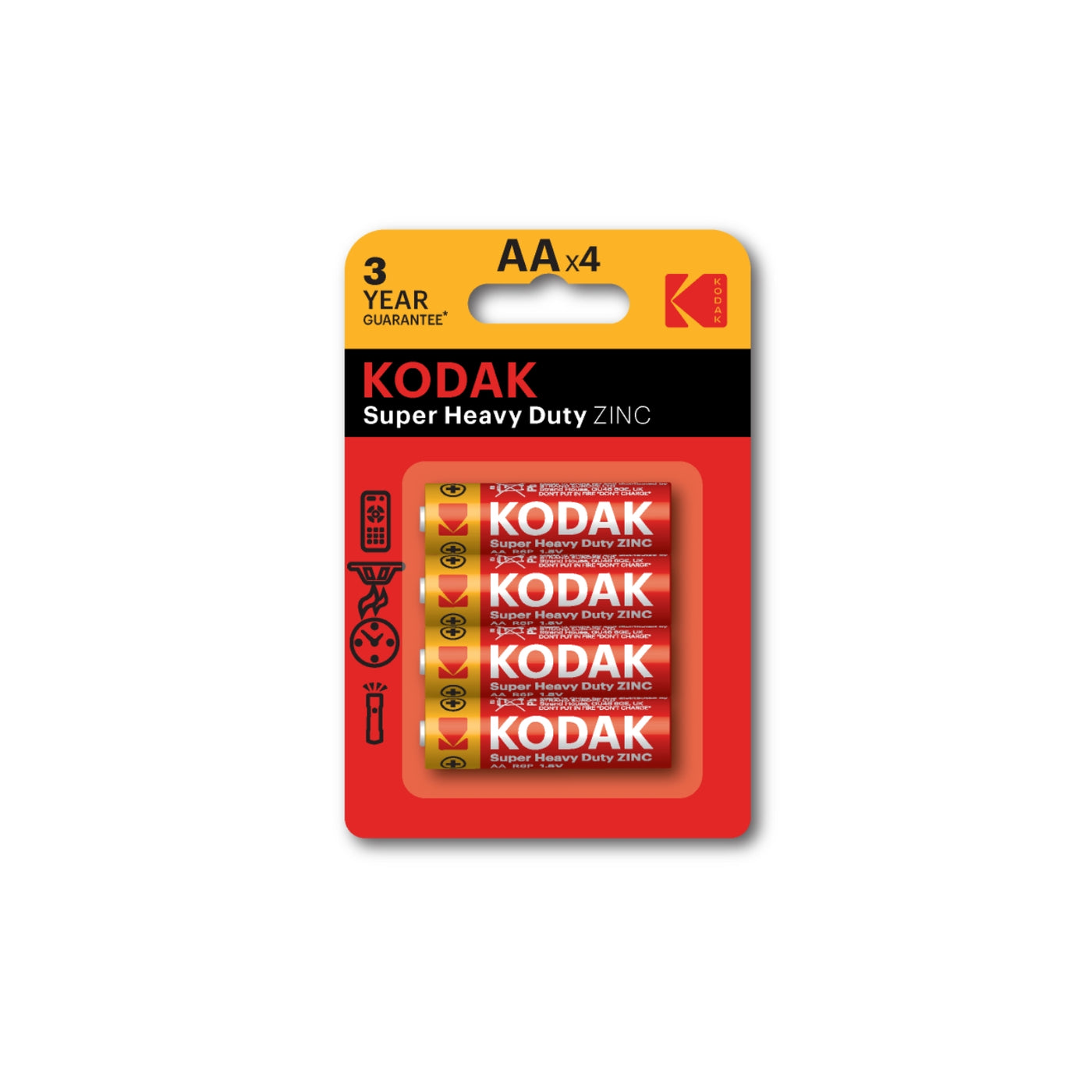 Kodak ZINC super heavy duty AA battery (4 pack)