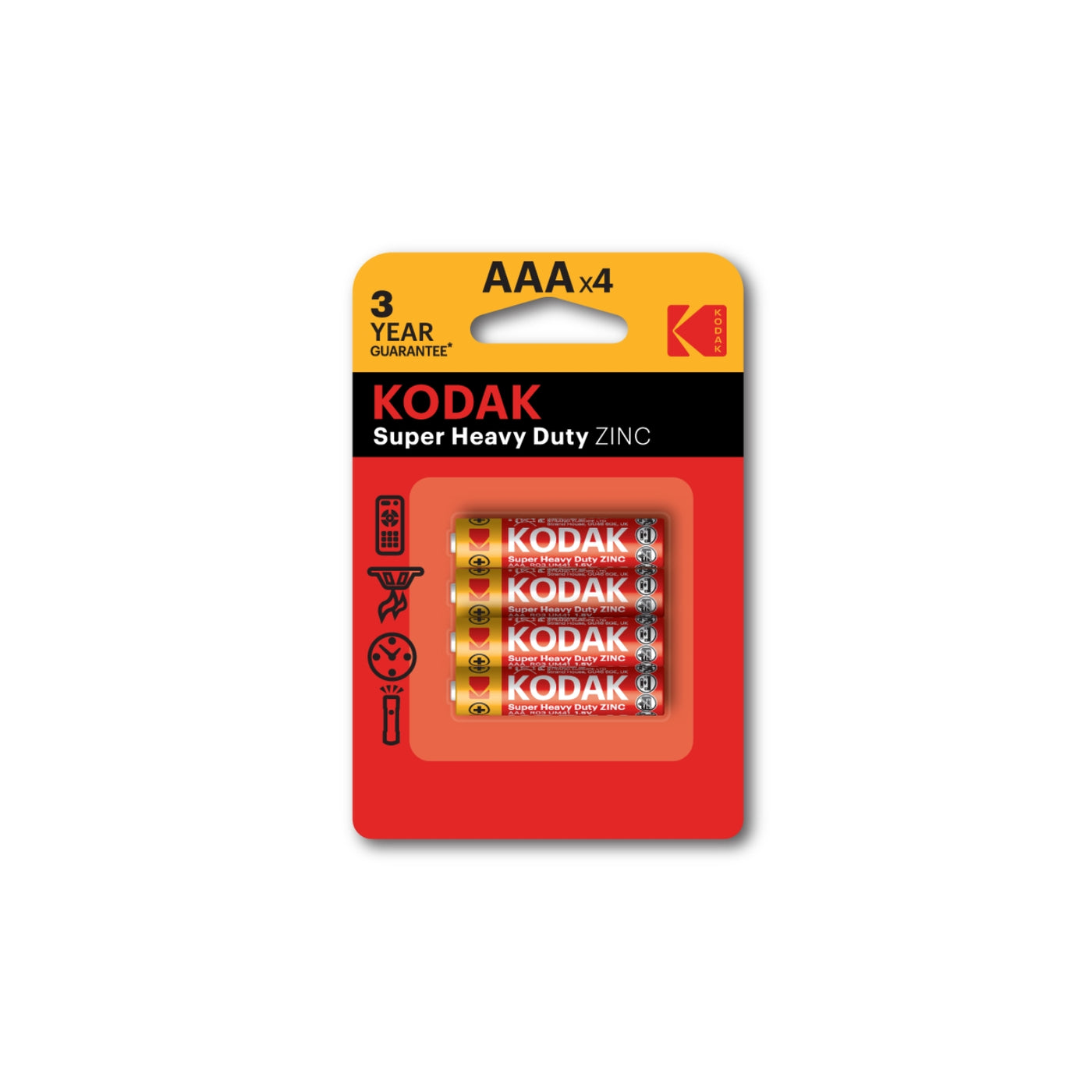 Kodak ZINC super heavy duty AAA battery (4 pack)