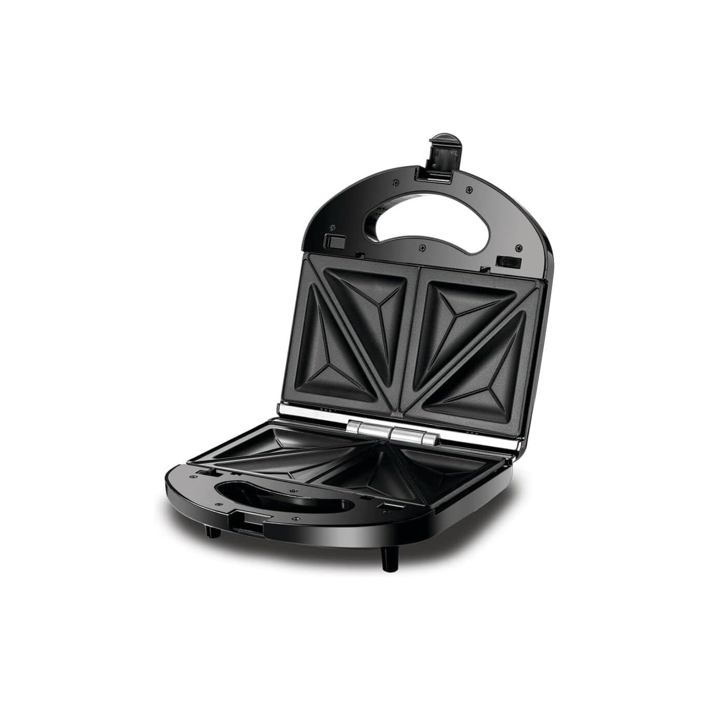 Sandwich & Grill Maker Non-Stick 2-in-1 Interchangeable Sandwich and Grill Maker With Indicator and Ready to Cook Lights 2 Years Warranty 780.0 W TS2120-B5 Black and Sliver