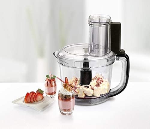 800W 41 Function 4-in-1 Food Processor, Black/Silver