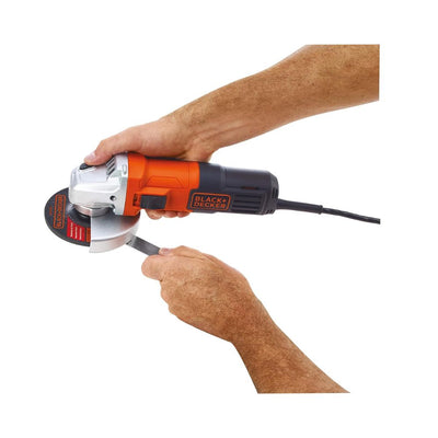 650W 100mm Small Angle Grinder with Slider Switch & Side Handle
