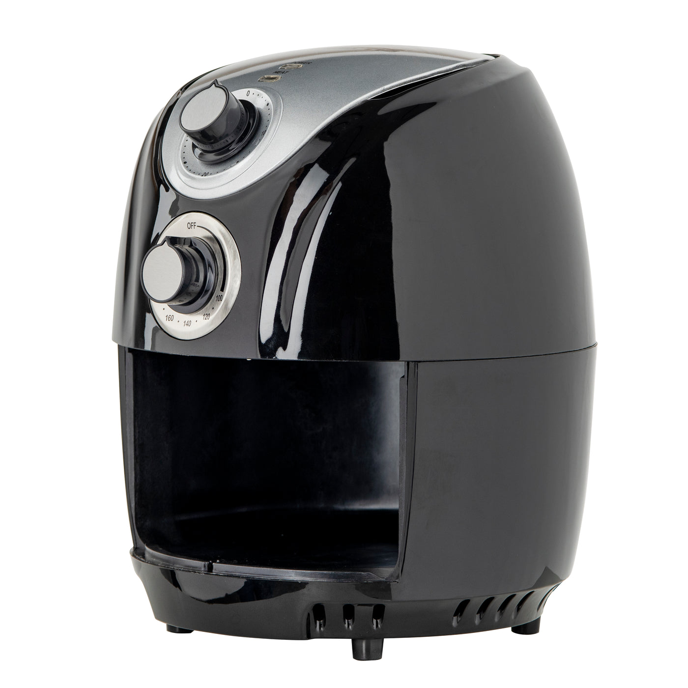 Geepas 1300W Air Fryer with Rapid Air Circulation System, GAF37521 - 100-200 C Adjustable Temperature Control for Healthy Oil Free or Low Fat Cooking - 30 Minute Manual Timer, 2.5L Capacity - 2 Year Warranty