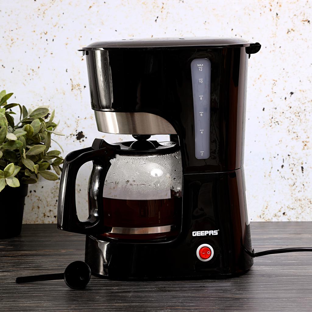 Coffee Maker, 1.5L Filter Coffee Machine, GCM6103 | High Temperature Glass Carafe | Keep Warm & Anti-Drip Function | Reusable Filter | On/ Off Switch with Indicator Light