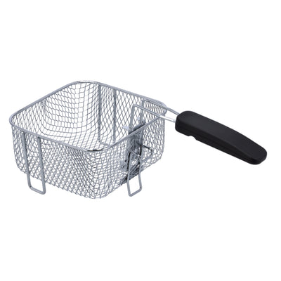 Deep Fryer With Viewing Window Adjustable Temperature Control Non Stick Basket 1.5 L 900 W GDF36016 Silver/Black