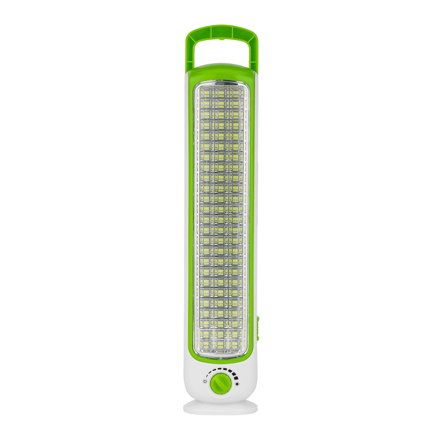 Geepas LED Emergency Lantern with Solar Panel- GE53032| Energy Efficient Design, 75 Pieces Hi-Power LEDs, and 5 Hours Working| Compact, Portable and Light-Weight Design with Stand| Perfect for Indoor and Outdoor Use| Green and White, 2 Years Warranty