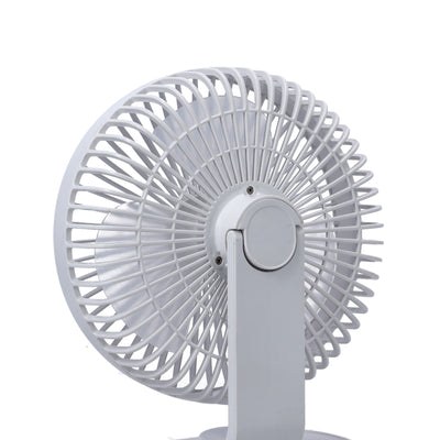 Geepas 8-inch Rechargeable Fan with Night Light | GF21157 | 3 Speed Settings | Rechargeable Lithium Battery with 9hrs Working | 3 Blade Fan with Adjustable Head