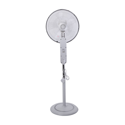 Geepas GF9466 16" Stand Fan With Remote Control 50W - 3 Speed, 5 Leaf Blade, Adjustable Height & Tilt Setting With Led Display | Auto Off | 2 Years Warranty