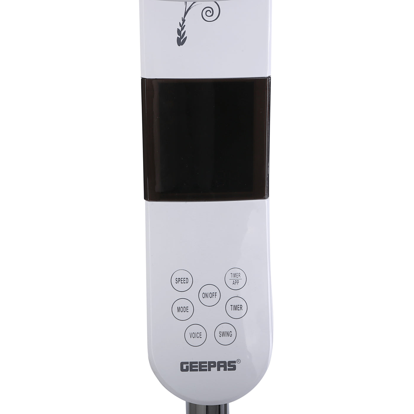 Geepas GF9466 16" Stand Fan With Remote Control 50W - 3 Speed, 5 Leaf Blade, Adjustable Height & Tilt Setting With Led Display | Auto Off | 2 Years Warranty