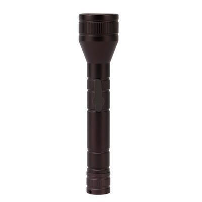 Geepas Rechargeable LED Flashlight- GFL3860| Light Source: CREE LED, High Grade Aluminum Alloy Housing| Perfect for Indoor and Outdoor Use, 200,000 Hours Guaranteed Life for Bulb, 2 Hours Working Time