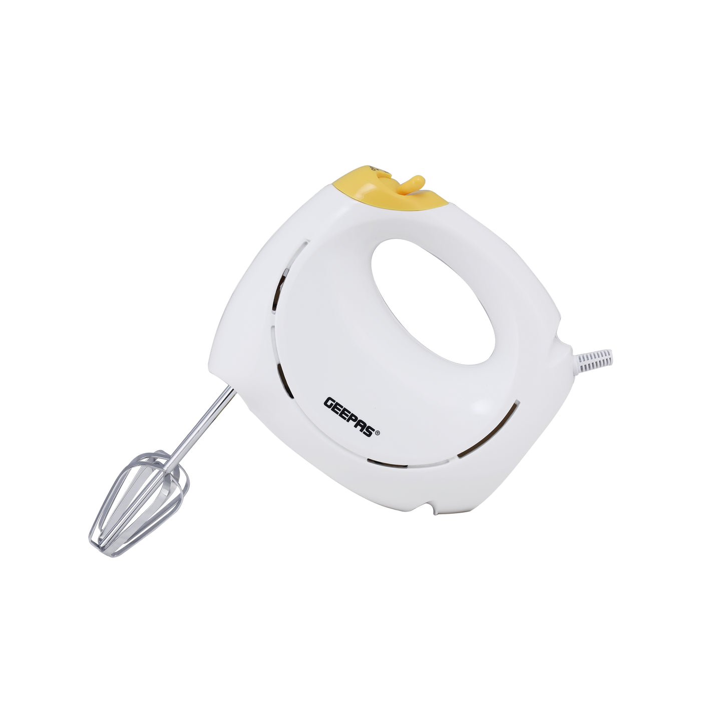 Geepas GHM43012 150W Hand Mixer - Professional Electric Handheld Mixer for Baking - 7 Speed Function, Includes Stainless Steel Beaters & Dough Hooks, Eject Button