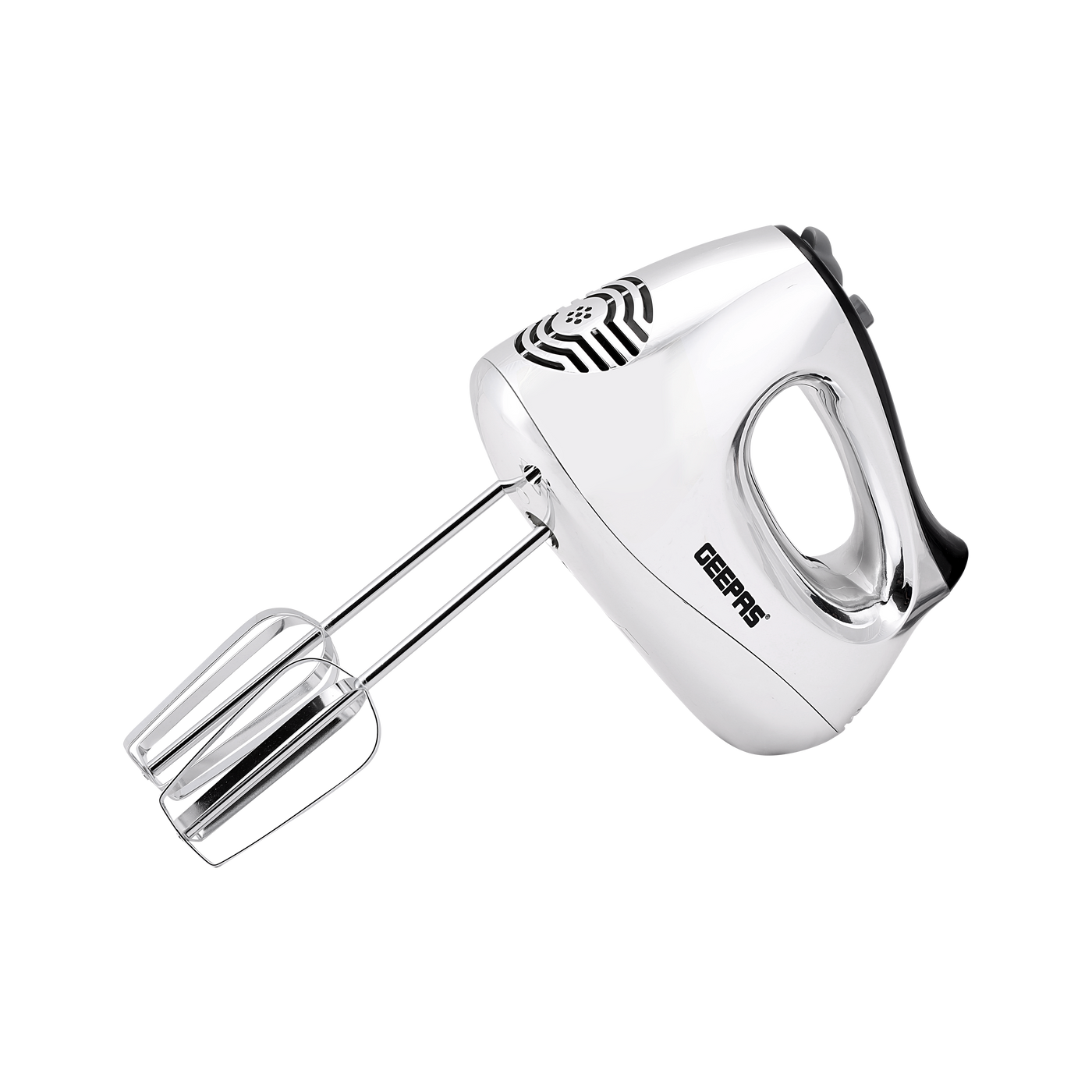 Geepas GHM6127 200W Hand Mixer -  5 Speed Function with Turbo, 2 Stainless Steel Beaters & Dough Hooks, Eject Button | 2 Years Warranty