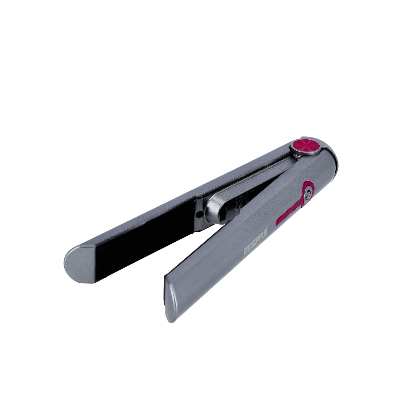 Geepas Rechargeable Hair Straightener- GHS86057 | Ceramic Coating Floating Plate, Electro Thermal Film | 1.5-2 Hours Charging Time and More Than 30 Minutes Run Time | Ergonomic Grip Handle, Portable Hair Brush| 2-Year Warranty, Silver