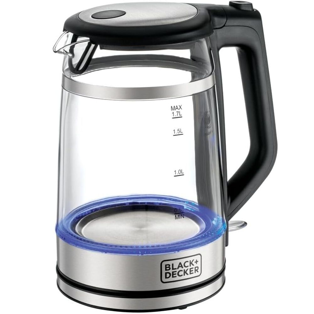 BLACK+DECKER Glass Kettle Double Wall 1.7L 2200W - GK220-B5, by BLACK+DECKER