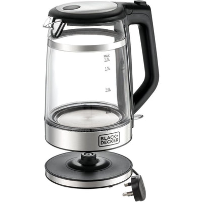 BLACK+DECKER Glass Kettle Double Wall 1.7L 2200W - GK220-B5, by BLACK+DECKER