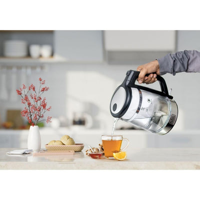 BLACK+DECKER Glass Kettle Double Wall 1.7L 2200W - GK220-B5, by BLACK+DECKER