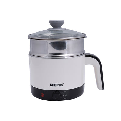 Double Layer Multi-function Kettle, 360 Rotation, GK38026 | SUS 304 Inner & Plastic Outer | 2 Speed Setting | Boil Dry Protection | Multi-Function Kettle for Cooking Eggs, Noodles, Etc