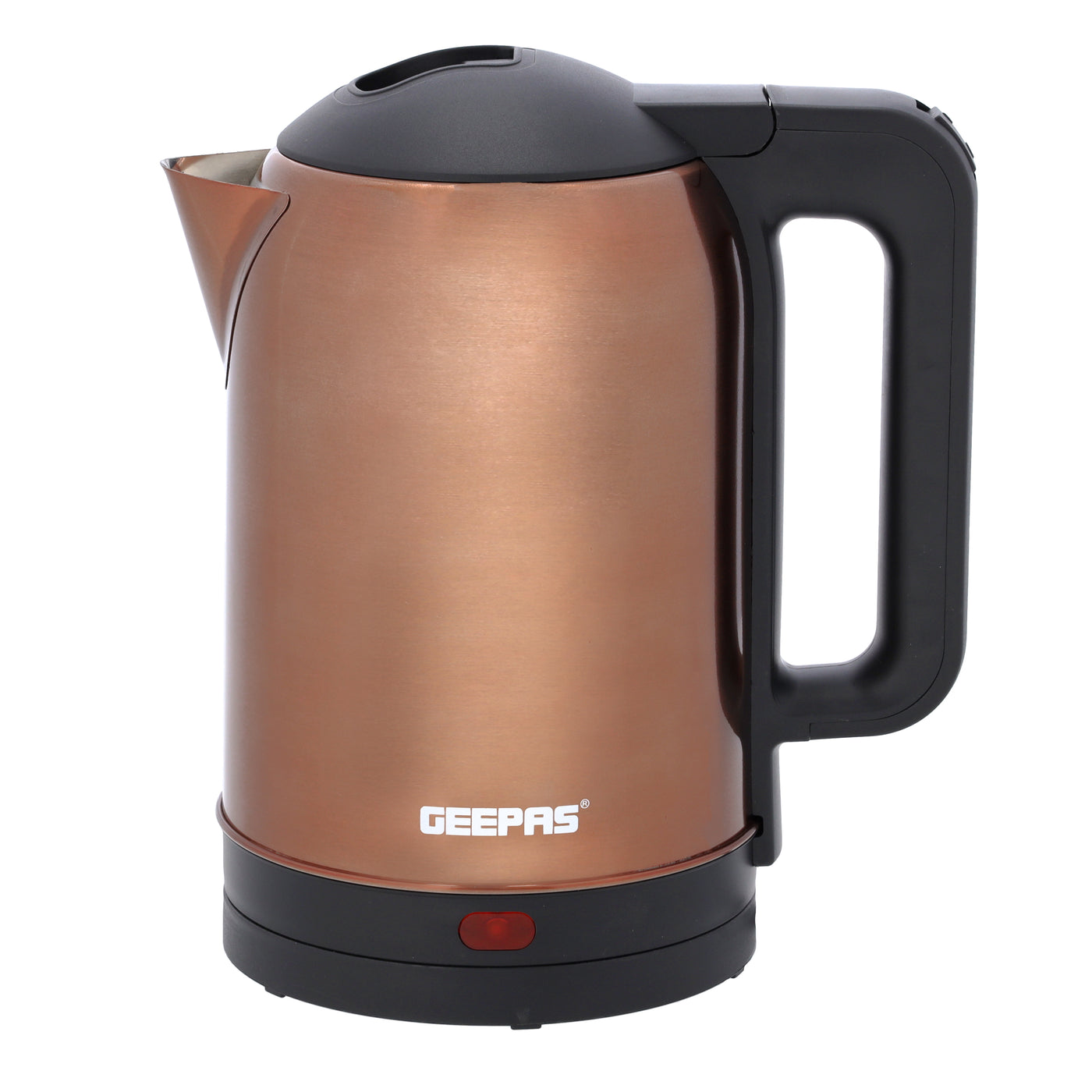 Geepas 1.8 L Stainless Steel Electric Kettle- GK38053| 360-Degrees Rotation, Boil Dry Protection and Automatic Cut-Off| Perfect for Boiling Water, Milk, Tea| 1500 W, Copper Color