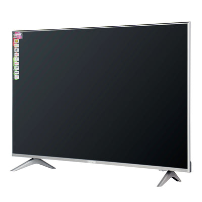 Geepas 55" Smart LED TV, TV with Remote Control GLED5508SFHD | HDMI & USB Ports, Head Phone Jack, PC Audio In | Wi-Fi, Android 9.0 with E-Share | YouTube, Netflix, Amazon Prime