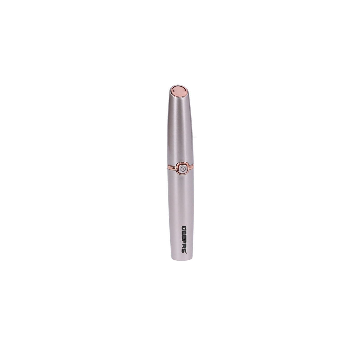 Geepas Eyebrow Trimmer- GLS86040| Ergonomic Design with Precision Tip and Comfortable Grip, Equipped with Built-In Light Indicator| Perfect for Salon and In-House Styling of Eyebrows| Rose Gold, 1-Year Warranty