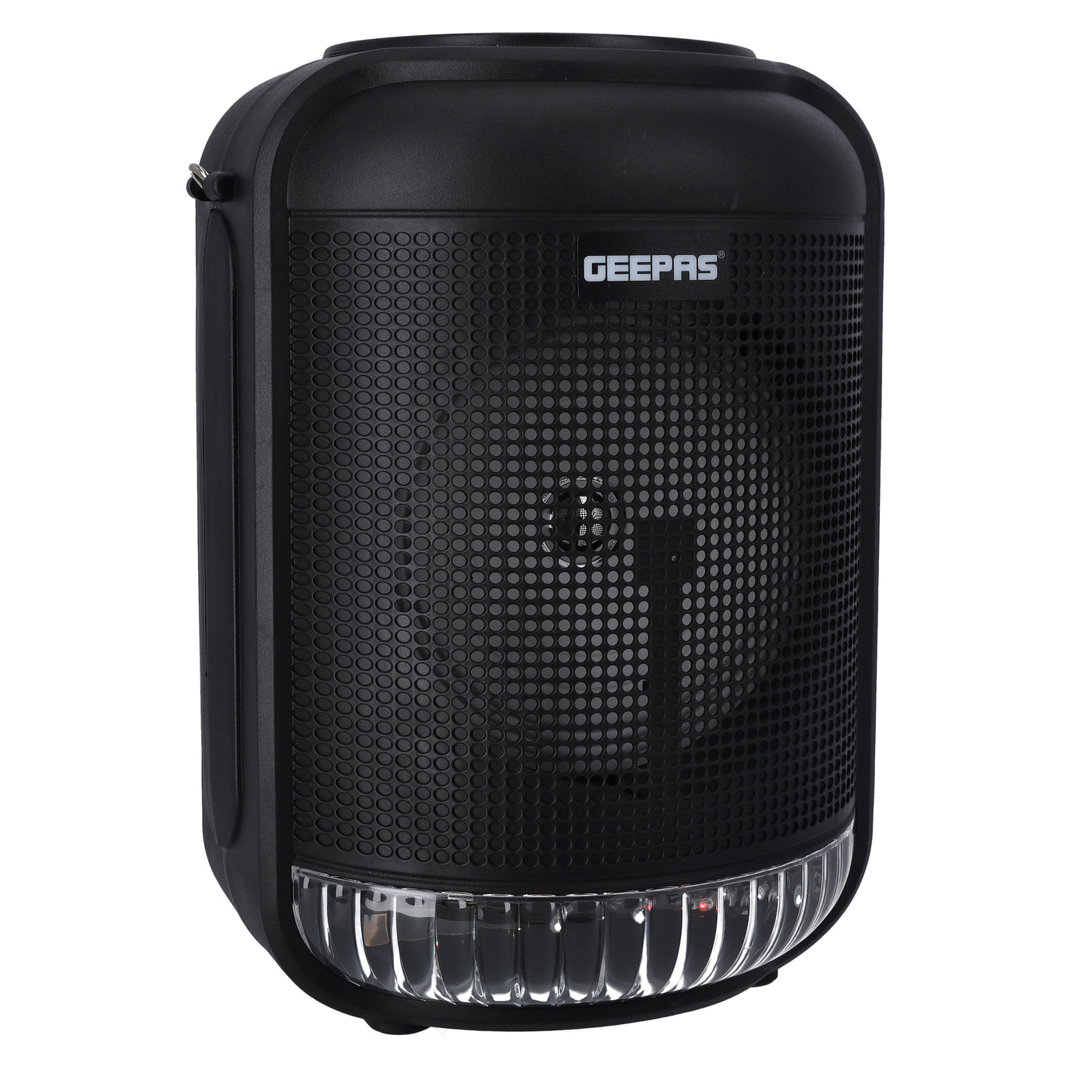 Geepas Rechargeable Portable Speaker - Portable Handle with 1800 MAH Huge Battery | TWS Connection & Compatible with BT/ USB/ AUX/ FM/ Micro SD | Ideal for Home, Hotels & Outdoor Use