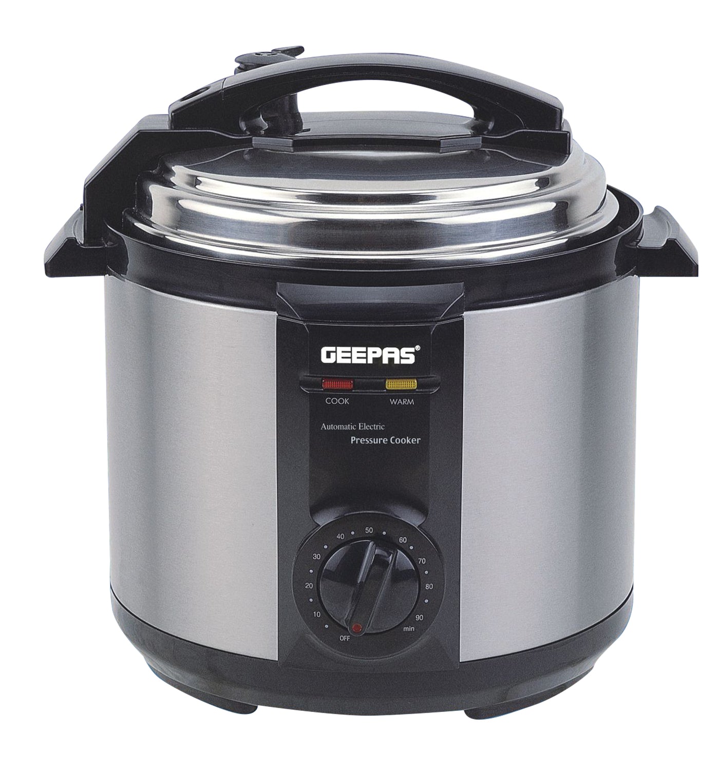 Electric Pressure Cooker, 6L Capacity, GPC307 | Non-Stick Coating Inner Pot | Keep Warm Function | Stainless Steel Cooker | Cool Touch Body | Timer Function