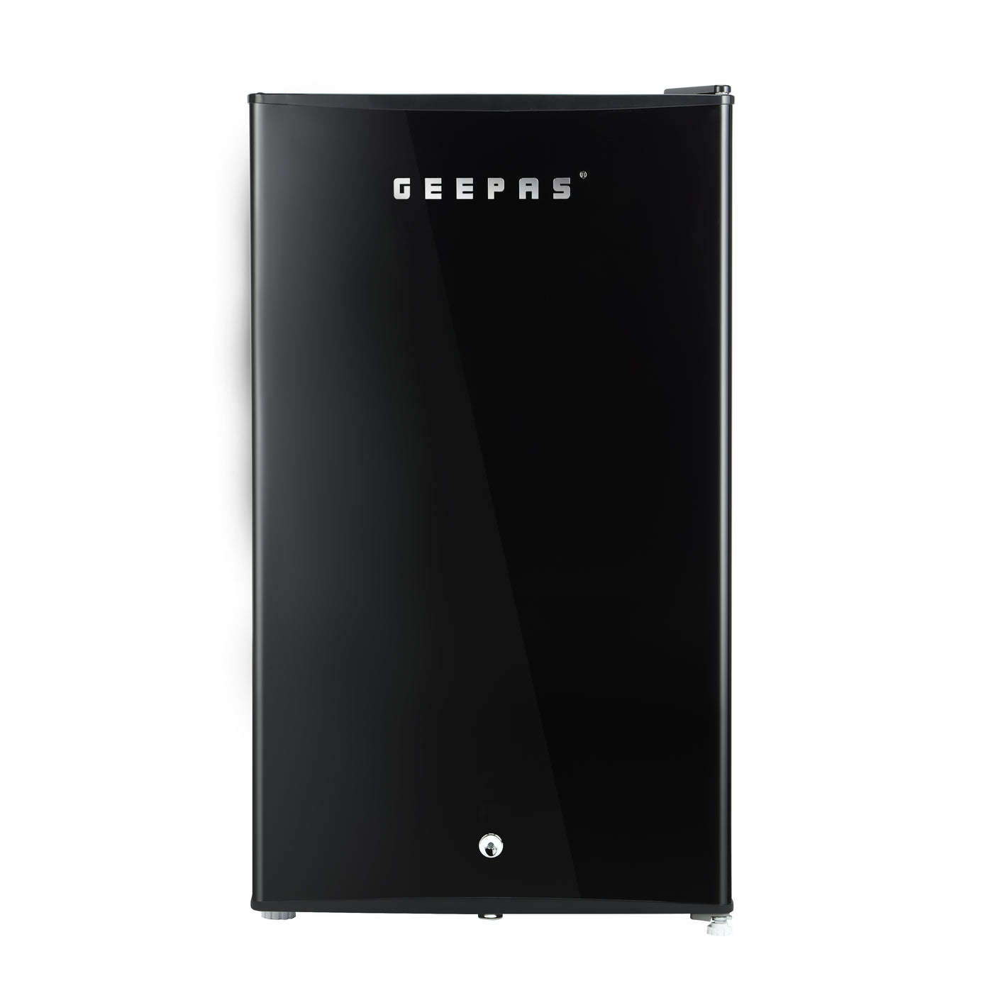 Geepas Single Door Mini Defrost Refrigerator-GRF1212BXE| Mini Fridge in Retro Design, Low Noise and Low Voltage| Quick Cooling and Easy Cleaning| Black, 1 Year Warranty