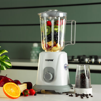 2-in-1 Blender, Multifunctional Mixer Grinder, GSB44083 | 1.5L PC Jar & Coffee Grinder | 2 Speed with Pulse Function | Safety Interlock | SS Blades