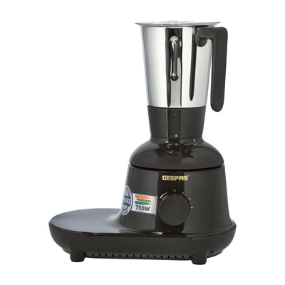 3-in-1 Mixer Grinder, 750W Powerful Grinder, GSB44086 | Stainless Steel Jars & Blades | 3 Speed, Safety Twist Lock | Perfect for Dry & Wet Fine Grinding