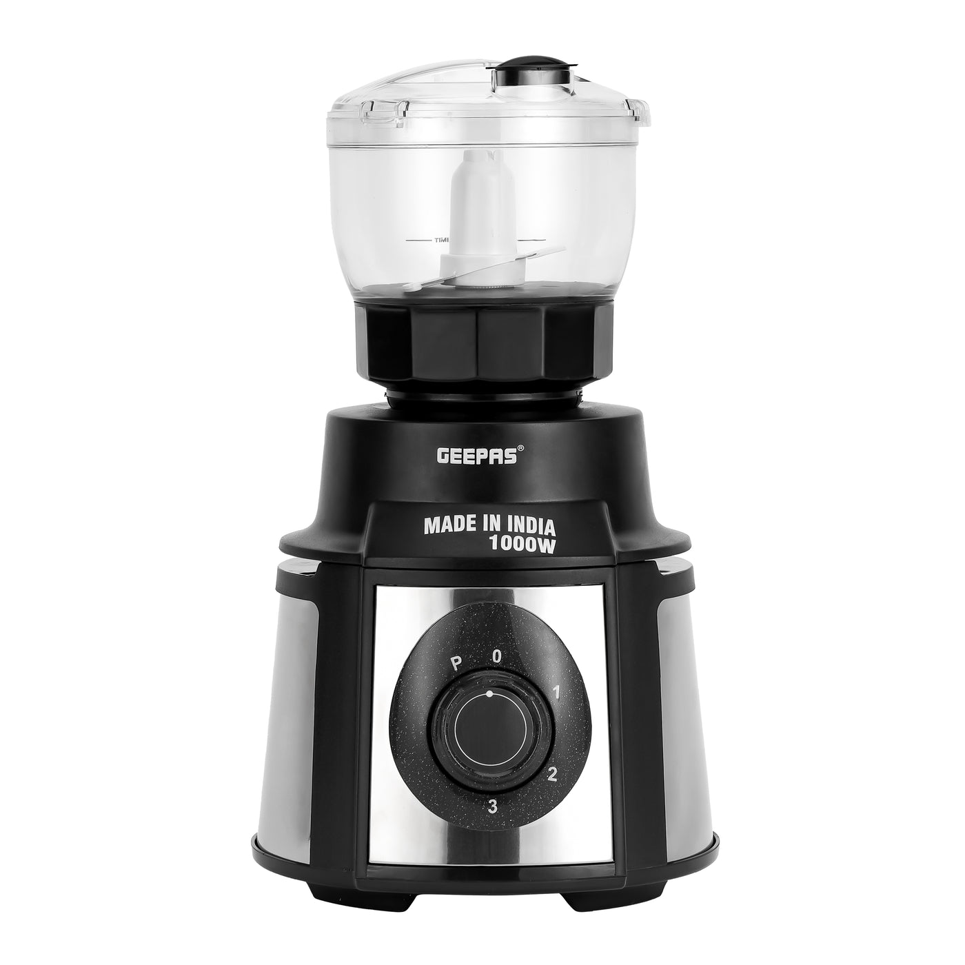 5 in1 Blender/ Mixer Grinder, Sturdy Stainless Steel Finish Body, Super Efficient Sharp Blades, Unbreakable Polycarbonate Jar Caps, Stainless Steel Polished Jar, Powerful Copper Motor 1.5 L 1000 W GSB44108 Black & silver