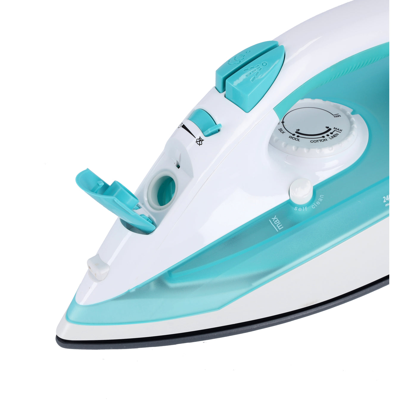 Geepas Cordless/Corded Steam Iron- GSI24015| Wet and Dry Steam Iron Box with Ceramic Soleplate and Self-Cleaning Function| Handy Design with Powerful Burst Steam, Anti-Drip Function| Suitable for All Kinds of Fabric, 2000-2400 W Power