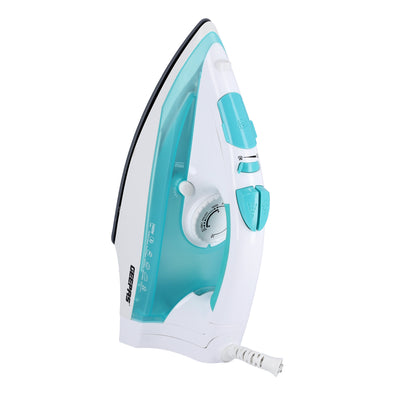 Geepas Cordless/Corded Steam Iron- GSI24015| Wet and Dry Steam Iron Box with Ceramic Soleplate and Self-Cleaning Function| Handy Design with Powerful Burst Steam, Anti-Drip Function| Suitable for All Kinds of Fabric, 2000-2400 W Power