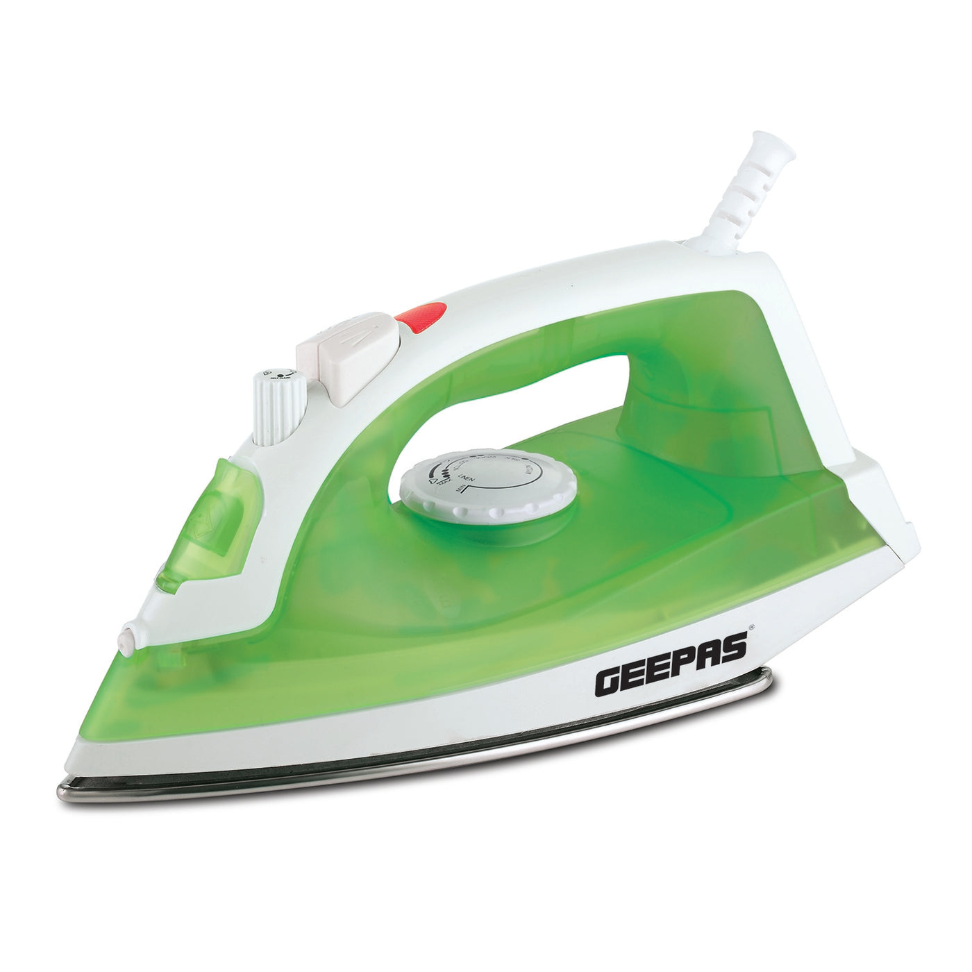 Geepas GSI7783 1600W Multifunctional Steam Iron| For Crisp Ironed Clothes - Non-Stick Soleplate, Wet/Dry Function & with Temperature Control, 140 ML capacity- Dry/Steam Burst/Steam/Vertical Steam/Spray Function - 2 Years Warranty