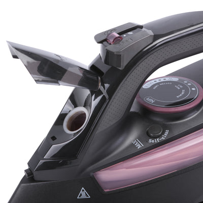 Geepas GSI7791 Ceramic Steam Iron | 2400W, Powerful safe durable | with Temperature Control & Dry & Steam Function| Compact and Handy Design, Suitable for All Kinds of Fabric| 2 years warranty