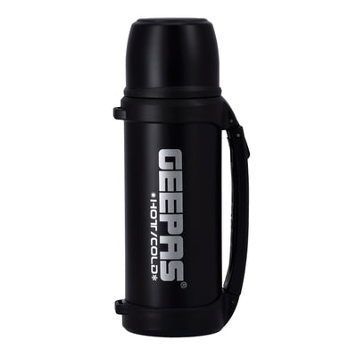 Geepas GSVF4116 Vacuum Flask, Stainless Steel Vacuum Bottle, 0.8L- Keep Hot & Cold Antibacterial topper & Cup - Perfect for Outdoor Sports, Fitness, Camping, Hiking, Office, School | 2 Years Warranty