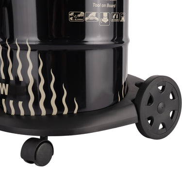 Geepas 21 L Dry and Blow Vacuum Cleaner- GVC2592| 2300W Stainless Steel Drum Tank with Powerful Copper Motor| Comfortable Handle, Rolling wheels with Easy Parking Nozzle and Dust Full Indicator | 2-Year Warranty