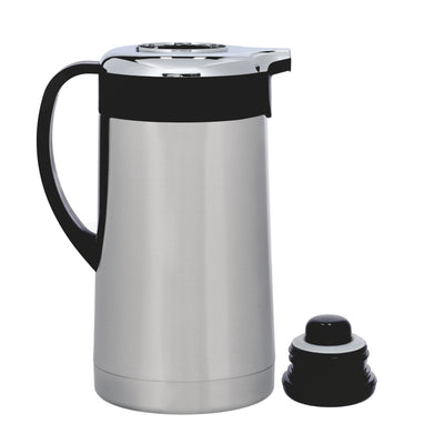 Geepas Stainless Steel Vacuum Flask, Double Walled Airpot,GVF27017 | 1.6L Capacity | Hot & Cold up to 24 Hours | Thermal Insulated Airpot | Portable & Leak Proof Design