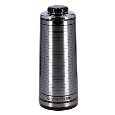 Geepas GVF5260 Vacuum Flask -  Coffee Heat Insulated Thermos 1.6L  for Keeping Hot/Cold Long Hour Heat/Cold Retention, Multi-Walled Vacuum for Coffee, Hot Water, Tea, Beverage | Ideal for Social Occasion, Commercial & Outings