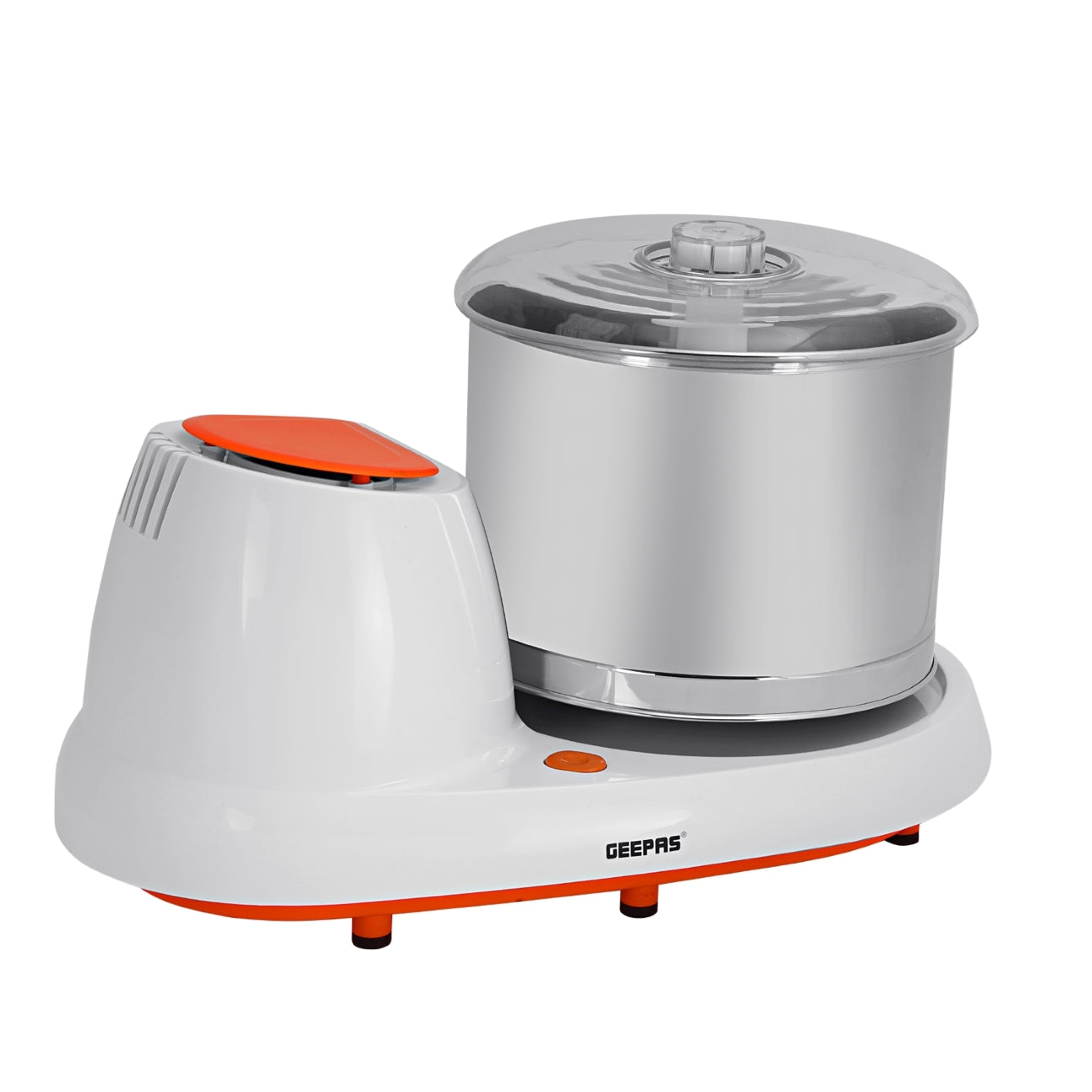 Wet Grinder Stainless steel Drum 2L Capacity | Interlocking Mechanism Transparent Lid & High Quality Grinding Stones | Ideal for Dhal, Grains, Curry Paste, Cutney, Idly Dosa Batter & More 2 L 200 W GWG44063 white