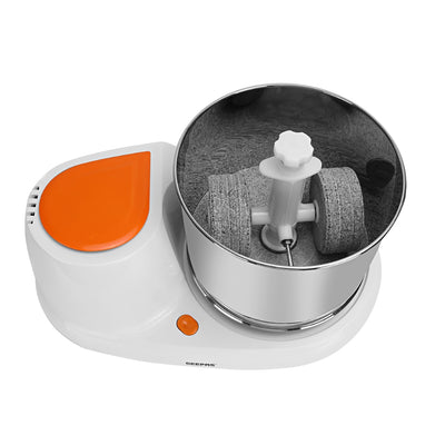 Wet Grinder Stainless steel Drum 2L Capacity | Interlocking Mechanism Transparent Lid & High Quality Grinding Stones | Ideal for Dhal, Grains, Curry Paste, Cutney, Idly Dosa Batter & More 2 L 200 W GWG44063 white