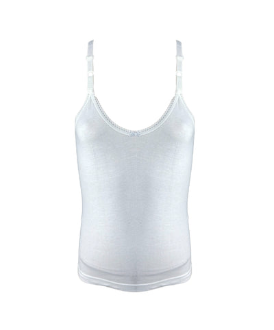 Alphabet Girls Camisole  White 6 Pack (5/6yrs)